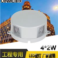 供应正方形四面发光LED3W12W聚光十字壁灯