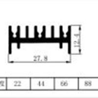 32-DAI电子散热器外型尺寸简图