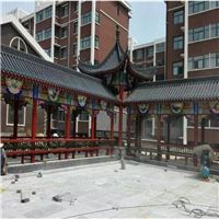 仿古长廊，古建游廊，湖北古建长廊施工厂家