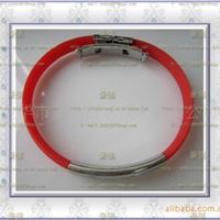 －IRenew Bracelet保健能量硅胶手环*多色－红色