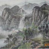 陆家和山水画 清绿山水国画 承接字画装裱