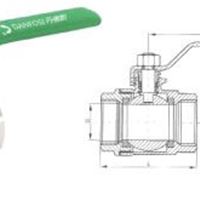 丹佛斯二片式内螺纹球阀