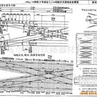 43公斤钢轨9号5.3m交叉渡线道岔