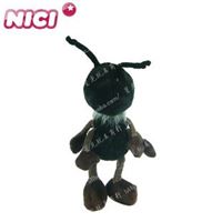 NICI 昆虫系列 三色小蚂蚁 毛绒玩具卡通公仔填充娃娃 黑色