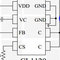 代理销售7.5w低成本手机充电器管理IC CL1132原边控制内置三极管