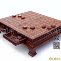 双龙象棋 半花梨象棋墩 木质