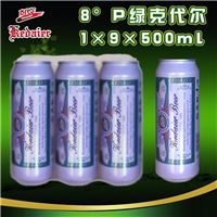 8°P绿克代尔啤酒1×9×500ml