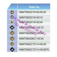 Nine9/耐久N9MT080201W NC10 车铣万用钻刀片90&deg; 钻铣刀片