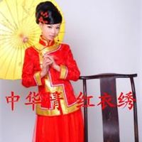 批发定做婚庆真丝唐装旗袍/品牌新款旗袍