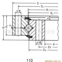 回转支承&mdash;&mdash;单排交叉滚柱式回转支承