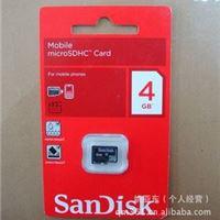 SanDisk TF 4G microSDHC CLASS4 手机存储卡 行货 全国联保