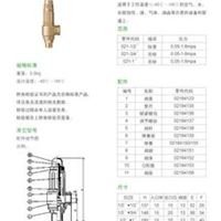 3/4全铜密封式安全泄压阀