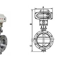 供应上海D943H铸钢法兰硬密封电动蝶阀
