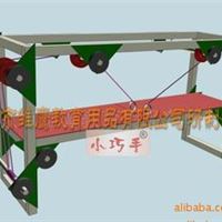 手工DIY 桥梁建筑 木制 科技小制作 双层升降桥模型材料