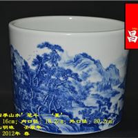 绘画礼品景德镇陶瓷笔斗笔筒