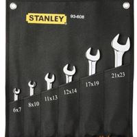 史丹利 STANLEY 6件套公制精抛光双开口扳手 93-608