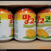 韩国乐天进口饮料 新品果肉饮料 芒果椰子口味 可可芒果