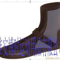 neoprene材质的潜水鞋 冲浪鞋 侧面有拉链