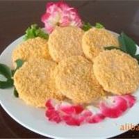 虾饼：油炸休闲食品海鲜类加工食品，主料虾仁