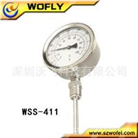 WSS双金属温度仪表，WSS-611径向温度计，可测范围：0-400℃