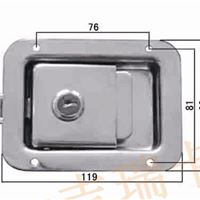 工具箱锁 汽车盒锁 不锈钢304汽车锁