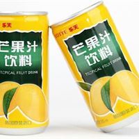  韩国进口饮料乐天芒果汁180ml*90听装 纯正芒果饮料