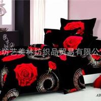 外贸涤纶分散印花3件套 polyester bedding sets