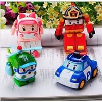  韩国ROBOCAR POLI机器人 Q版变形超可爱 卡通变形战队