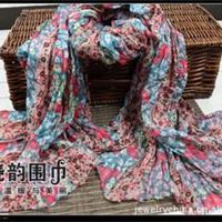 绕韵scarf  时尚休闲民族巴厘纱 小碎花 围巾111014