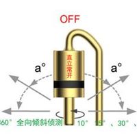 智慧型360度全向倾斜检测倾倒开关/滚珠开关（常开）