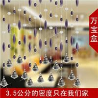 紫色水晶珠帘 水晶门帘 玻璃珠帘 成品帘 玄关隔断 水晶珠帘