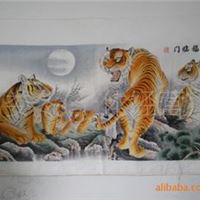 批发纯手工十字绣成品,布艺,礼品--五福临门,精品,可定制