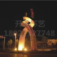 大型城市景观雕塑灯 厂家加工城市不锈钢主题雕塑灯