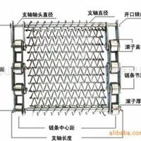 生产各种规格的不锈钢运输网带