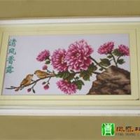 十字绣 成品 花草系列 清风想露图家居装饰品