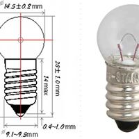 厂家供应微型灯泡中元灯泡6.2V