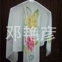 silk hand-painted scarf 外贸丝巾100%真丝手绘大方巾30号