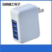 加工直销4USB充电器 CE