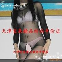 女士女式开裆长袖情趣连身袜 连身衣 联体衣 多色