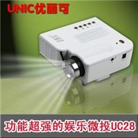 优丽可UC28+led投影机家用高清迷你投影仪 微型1080P